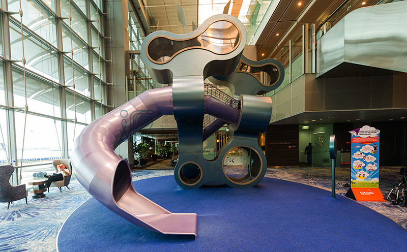 室內非標游樂設備-不銹鋼滑梯