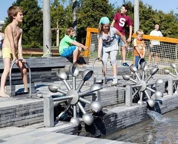 不銹鋼水車玩水科普設備