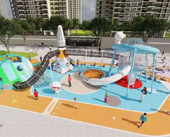 商業(yè)廣場戶外小型無動力游樂園