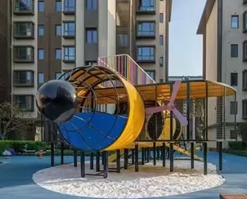 飛機造型繩結(jié)攀爬游樂設(shè)備