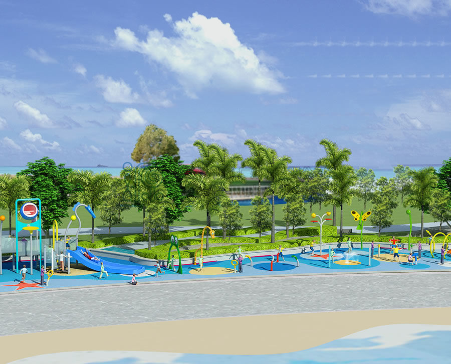 度假村475平方戲水區域規劃方案